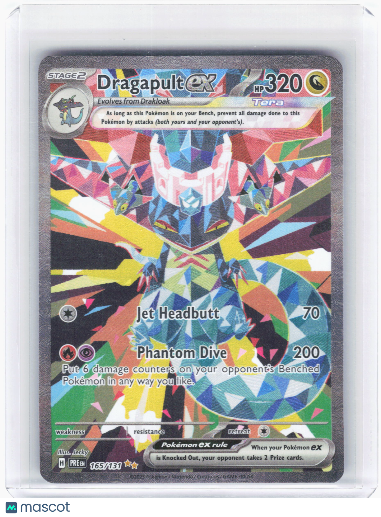 2025 Pokemon—Dragapult ex #165/131 Prismatic Evolutions—SIR Holo
