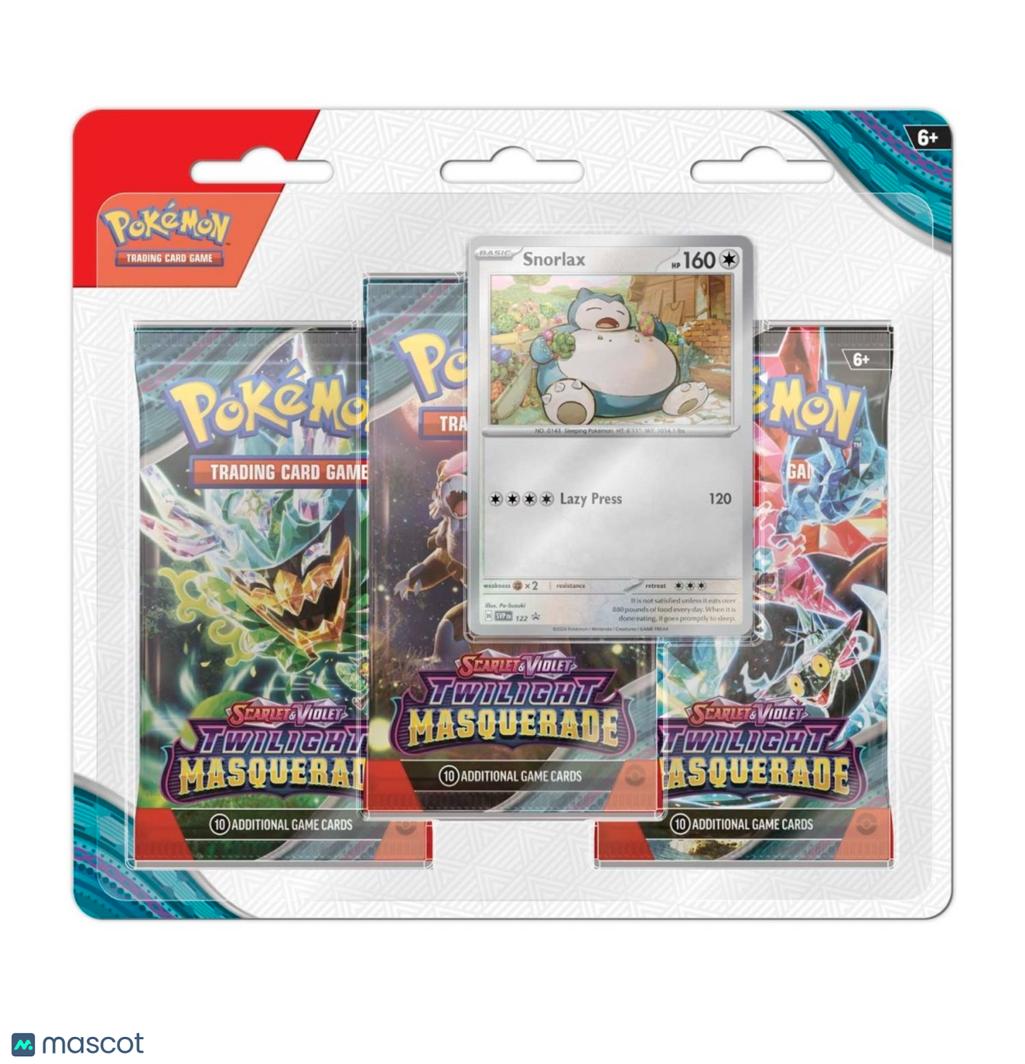 2024 Pokemon Scarlet & Violet Twilight Masquerade 3 Pack Blister