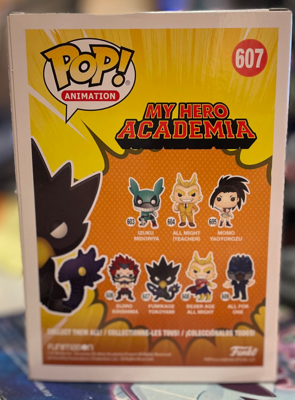 Funko My Hero Academia Fumikage Tokoyami #607 GameStop Exclusive Metallic