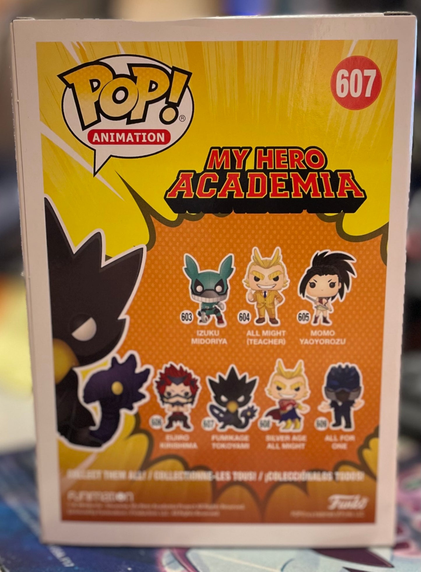 Funko My Hero Academia Fumikage Tokoyami #607 GameStop Exclusive Metallic