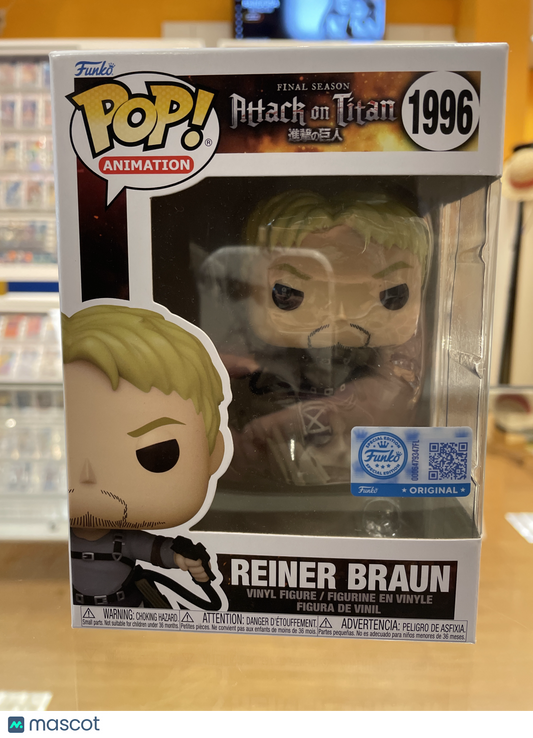 Funko AOT Final Season Reiner Braun #1996 (Very Good) Funko Special Edition