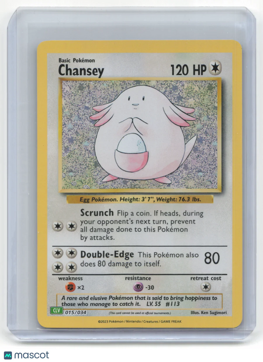 2023 Pokemon TCG Chansey Trading Card Game Classic #015/034 - Papa Joey's Collectibles