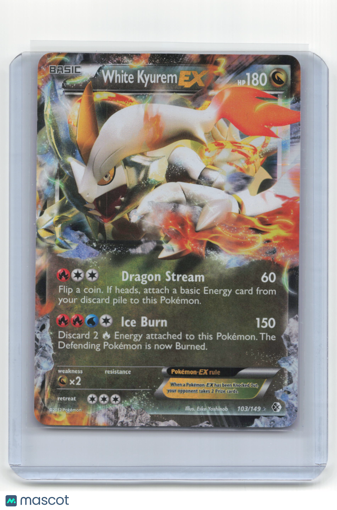 2012 Pokemon TCG White Kyurem EX Boundaries Crossed #103/149 - Papa Joey's Collectibles