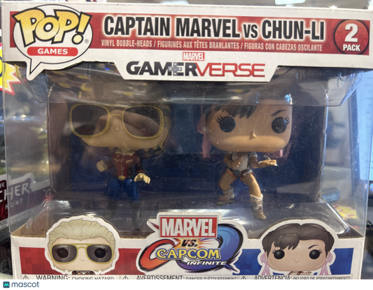 Funko Captain Marvel bs Chun-Li Marvel vs Capcom Infinite