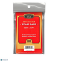 Cardboard Gold 3 3/8" x 4 1/4" Resealable Team Bags 100 Ct