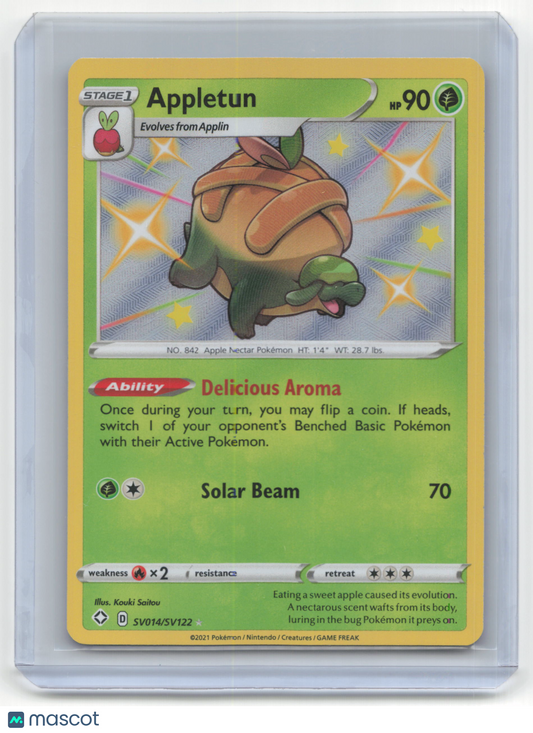 2021 Pokemon Appletun Shining Fates: Shiny Vault #SV014/SV122 Near Mint