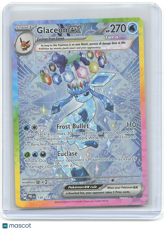 2025 Pokémon Glaceon EX Prismatic Evolutions #150/131