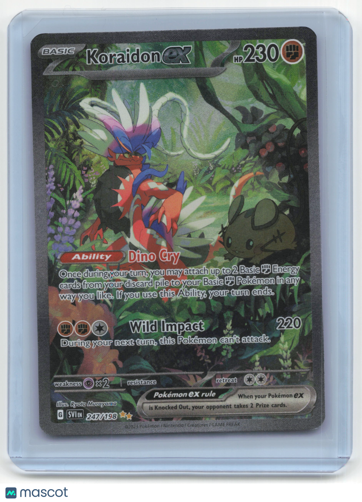 2023 Pokemon Koraidon EX Scarlet & Violet #247/198 Near Mint