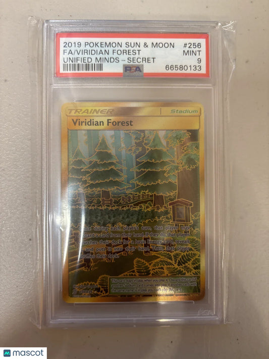 2019 Pokemon Sun & Moon Viridian Forest Fa Unified Minds #256 PSA 9 - Papa Joey's Collectibles