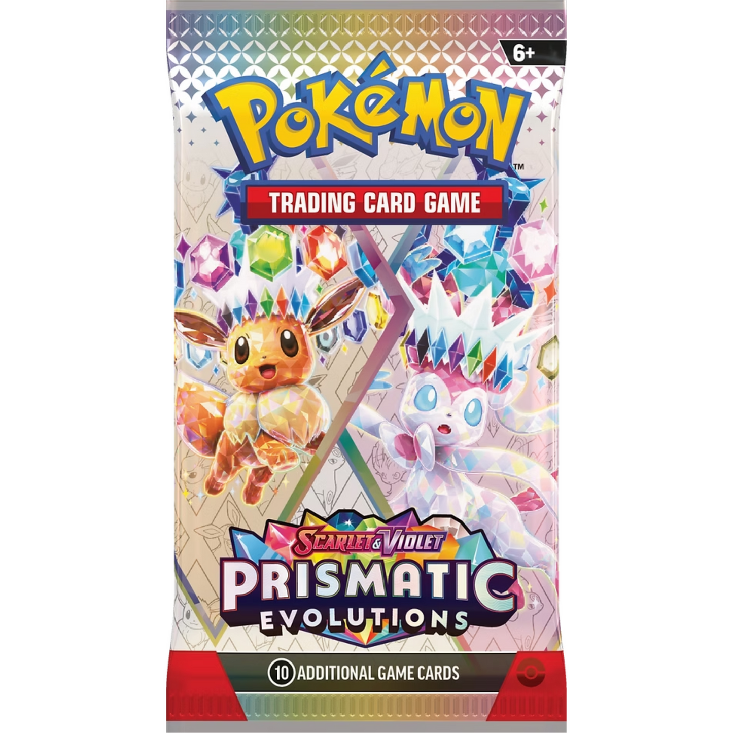 2025 Pokemon Scarlet & Violet Prismatic Evolutions Loose Booster Pack