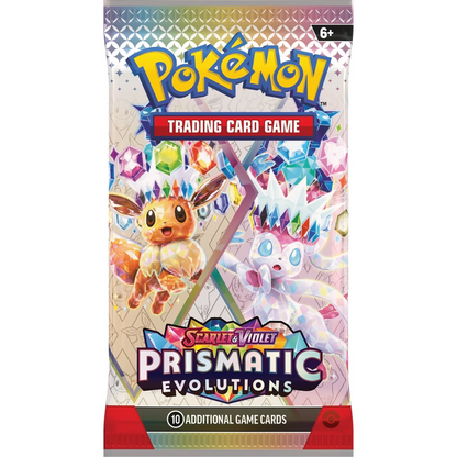 2025 Pokémon TCG: Scarlet & Violet—Prismatic Evolutions Loose Booster Pack
