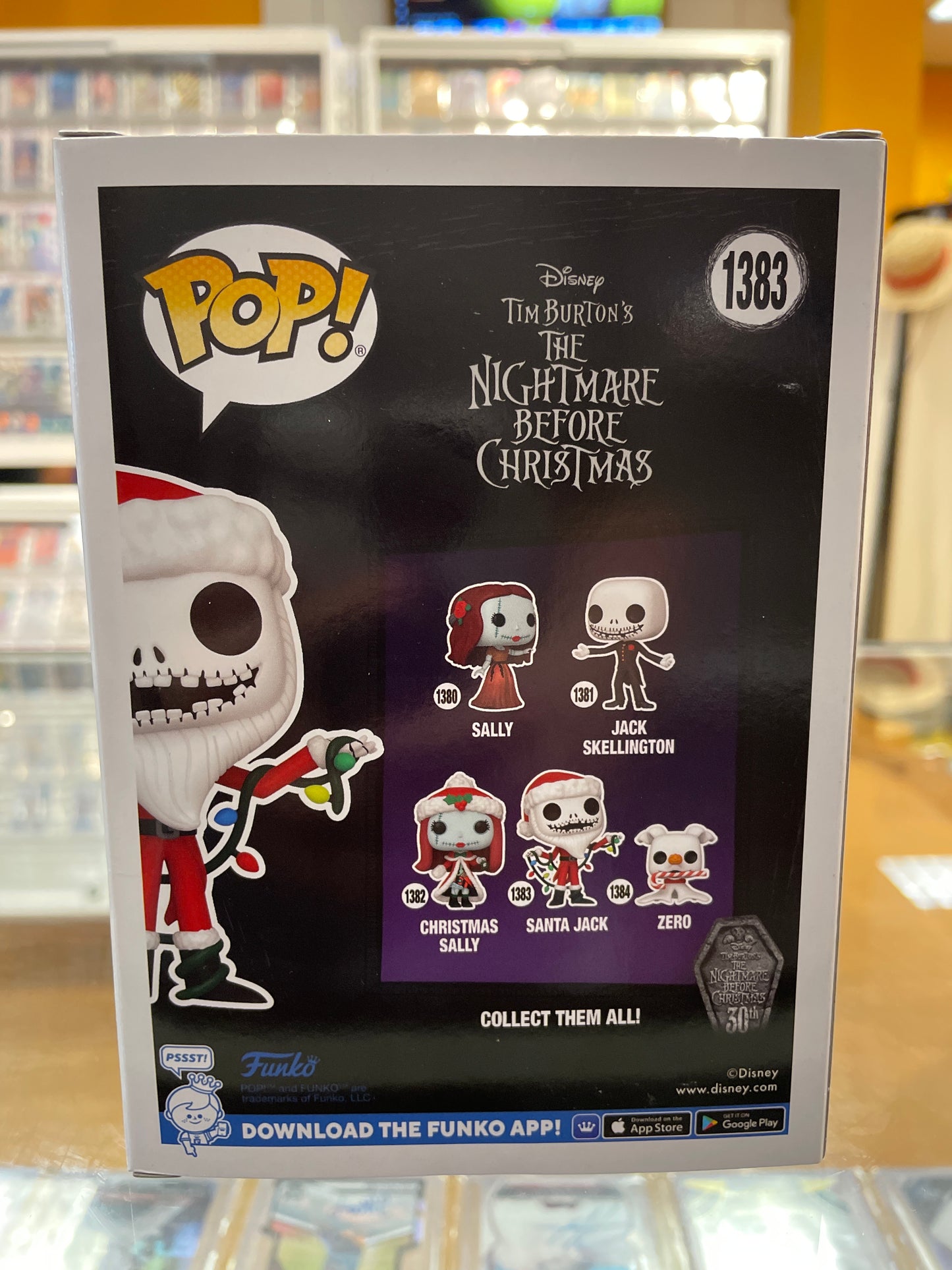 Funko The Nightmare Before Christmas Santa Jack #1383 (VG) EE Exclusive, Scented