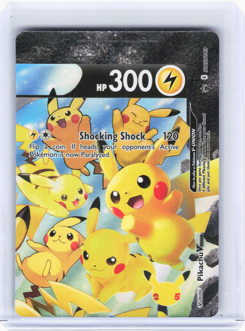 2021 Pokemon—Pikachu V-Union #SWSH139/140/141/142 SWSH—Promo (Four Set)