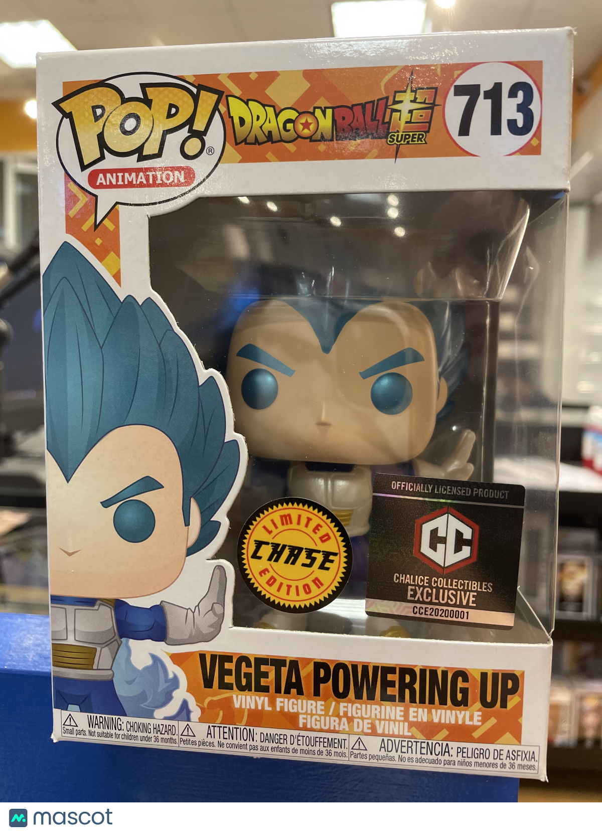 Funko Dragon Ball Super Vegeta Powering Up #713 (VG) Limited Chase, CC Excl.