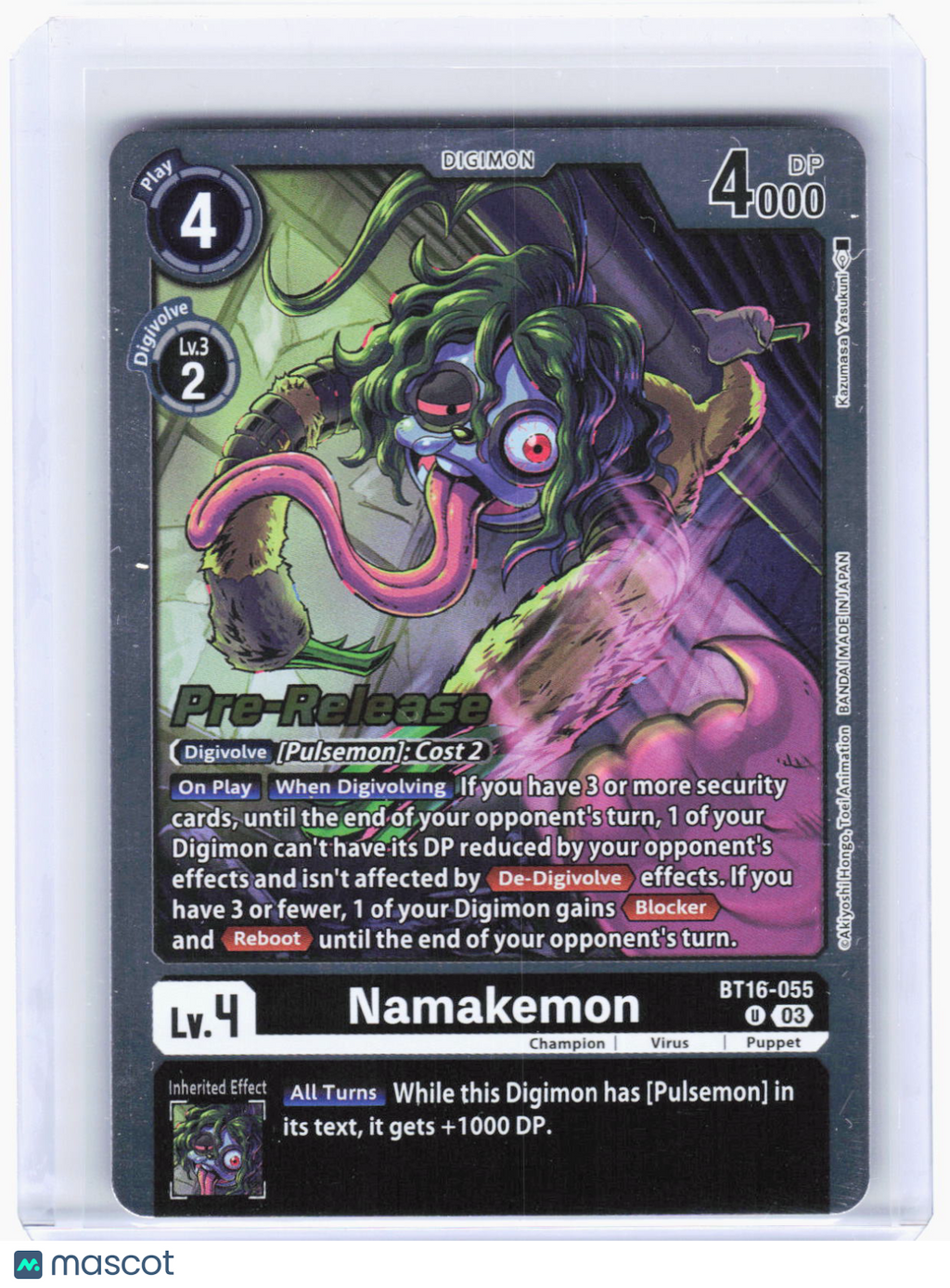 2024 Digimon Card Game—Namakemon #BT16-055 (BT-16_PR) —Uncommon Foil