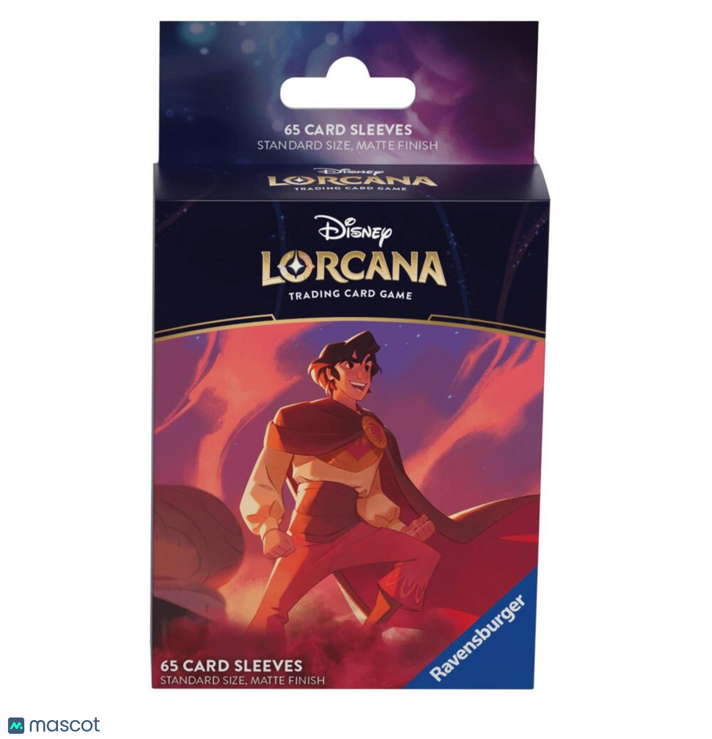 Lorcana Standard 20 Pt. (Aladdin, Heroic Outlaw) Card Sleeves 65 Ct - Papa Joey's Collectibles