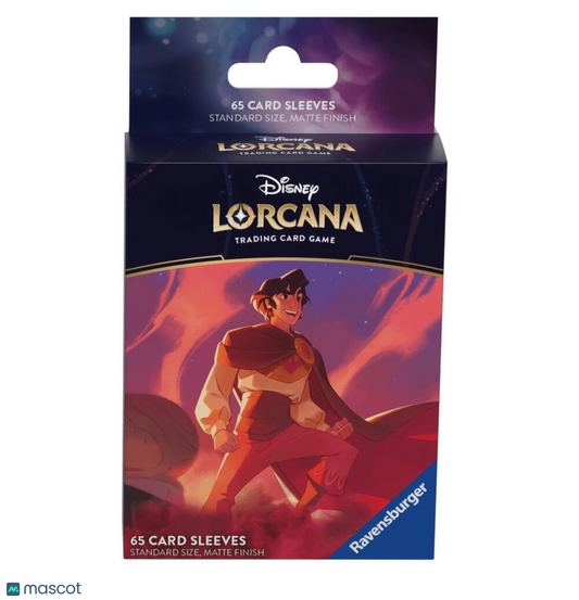Lorcana Standard 20 Pt. (Aladdin, Heroic Outlaw) Card Sleeves 65 Ct - Papa Joey's Collectibles