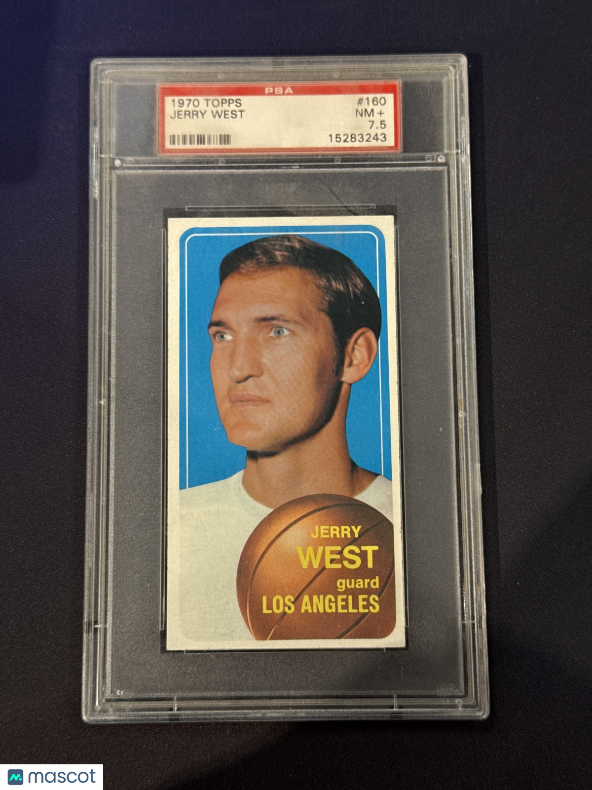 1970 Topps Basketball Jerry West #160 PSA 7.5