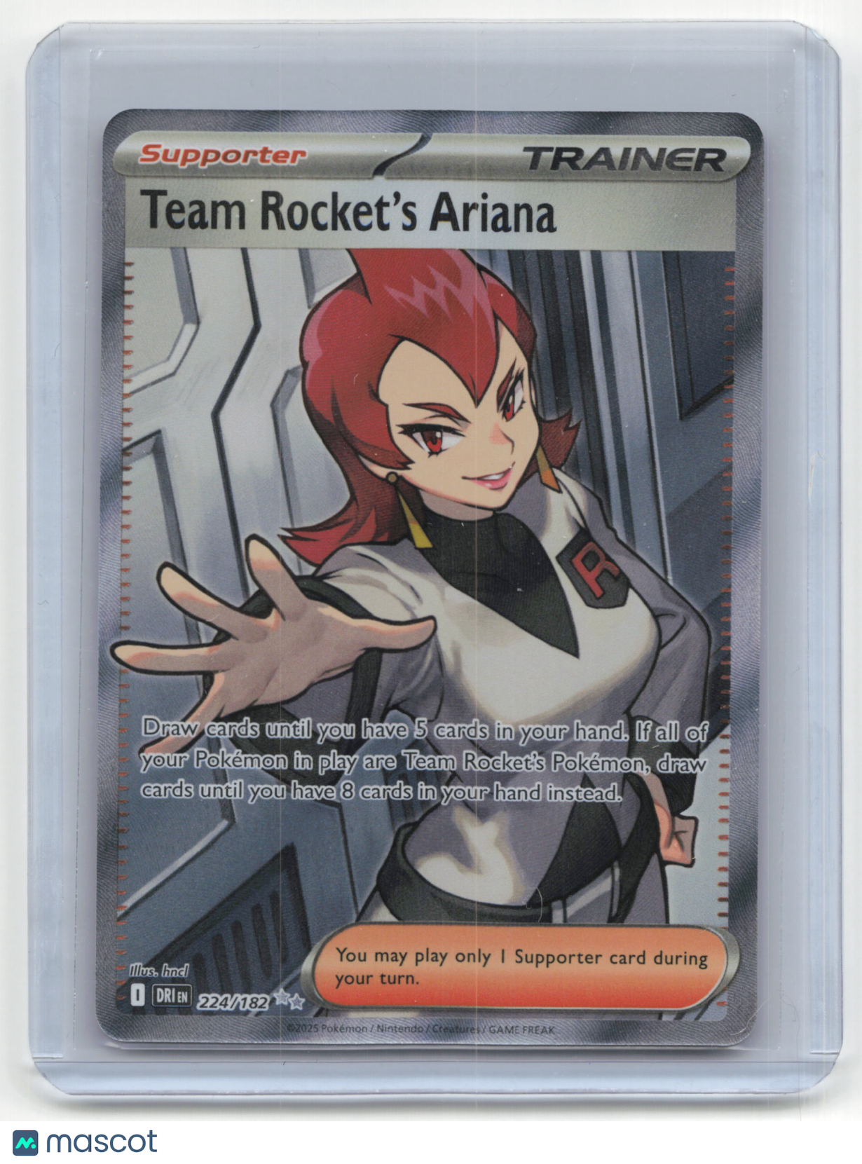 2025 Pokemon Team Rocket's Ariana Destined Rivals #224/182