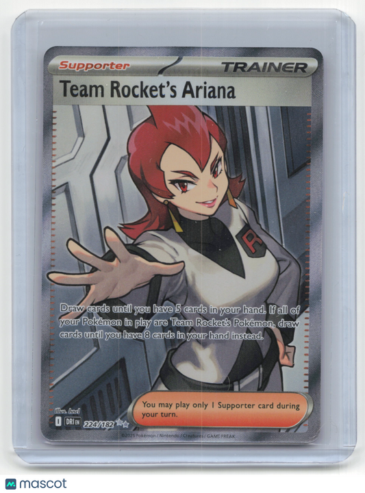 2025 Pokemon Team Rocket's Ariana Destined Rivals #224/182