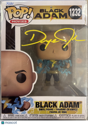 Funko DC Universe Black Adam #1232 (Very Good) Dwayne Johnson Auto VS Autographs
