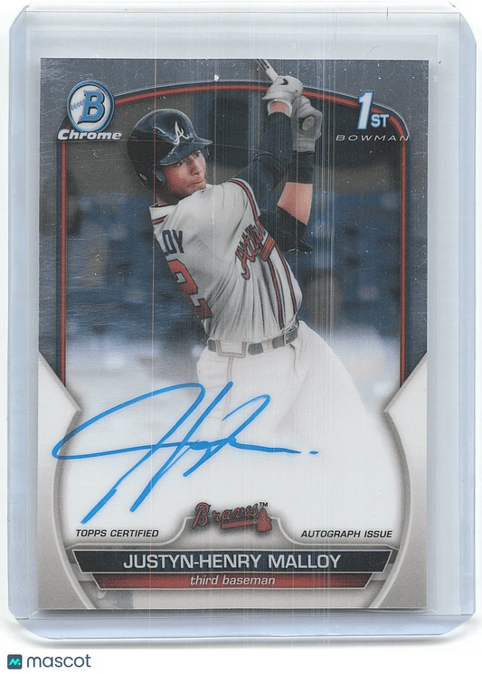Topps 2023 Bowman Chrome Baseball Justyn-Henry Malloy 9/20. Autograph Issue #CPA-JHM - Papa Joey's Collectibles
