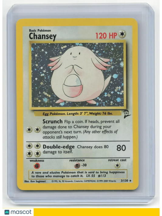 1999 Pokemon TCG Chansey Base Set 2 #3/130 - Papa Joey's Collectibles