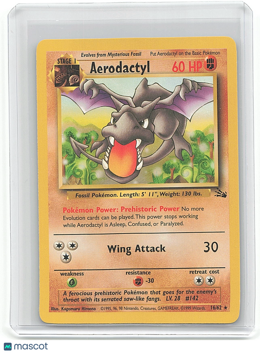 1999 Pokemon Aerodactyl #1/62 16/62