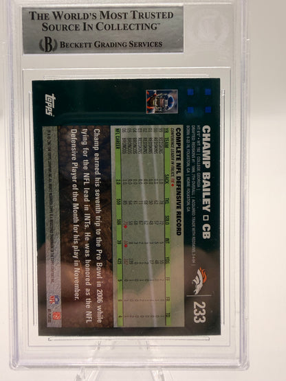 2007 Topps Football—Champ Bailey #233 —Authentic Auto