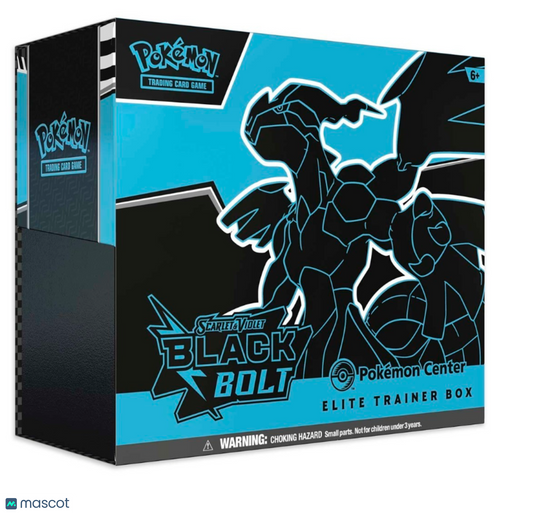 2025 Pokemon Scarlet & Violet Black Bolt Pokemon Center Elite Trainer Box