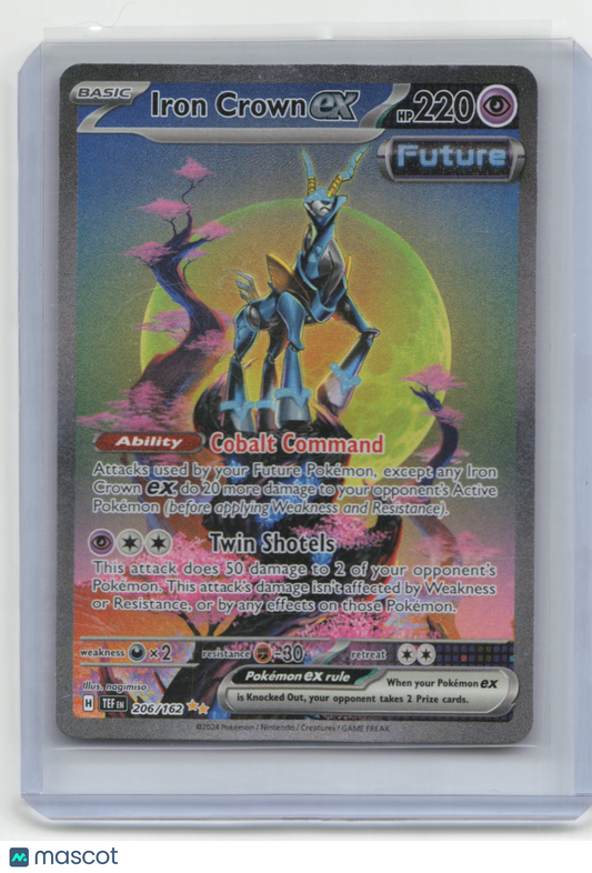2024 Pokemon Iron Crown EX Temporal Forces #206/162