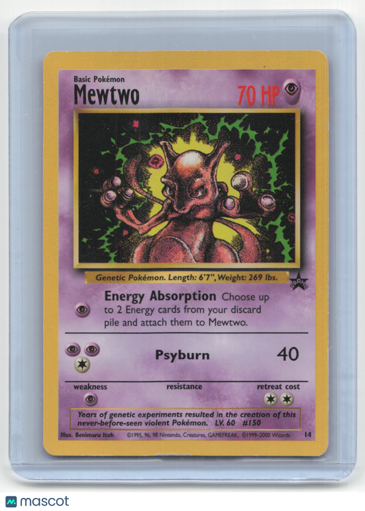 2000 Pokemon TCG Mewtwo Wotc Promo #14 Promo