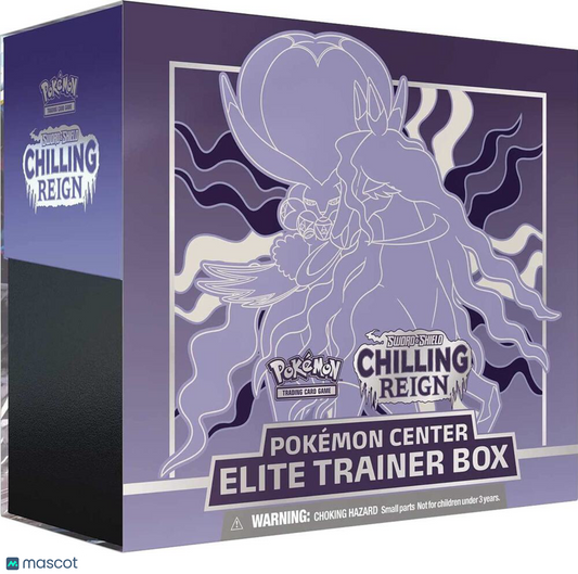 2021 Pokemon Sword & Shield Chilling Reign Pokemon Center Elite Trainer Box