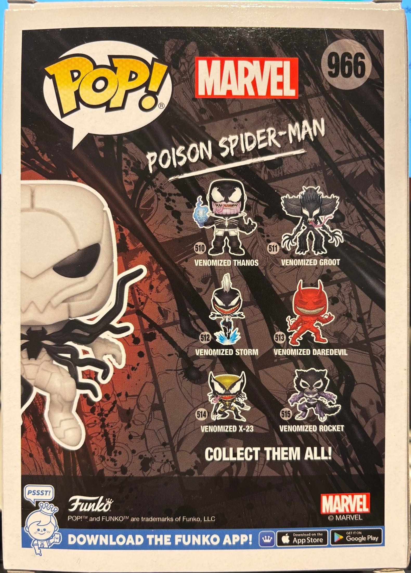 2021 Funko Venom Poison Spider-Man #966 Glow Chase Limited - Papa Joey's Collectibles