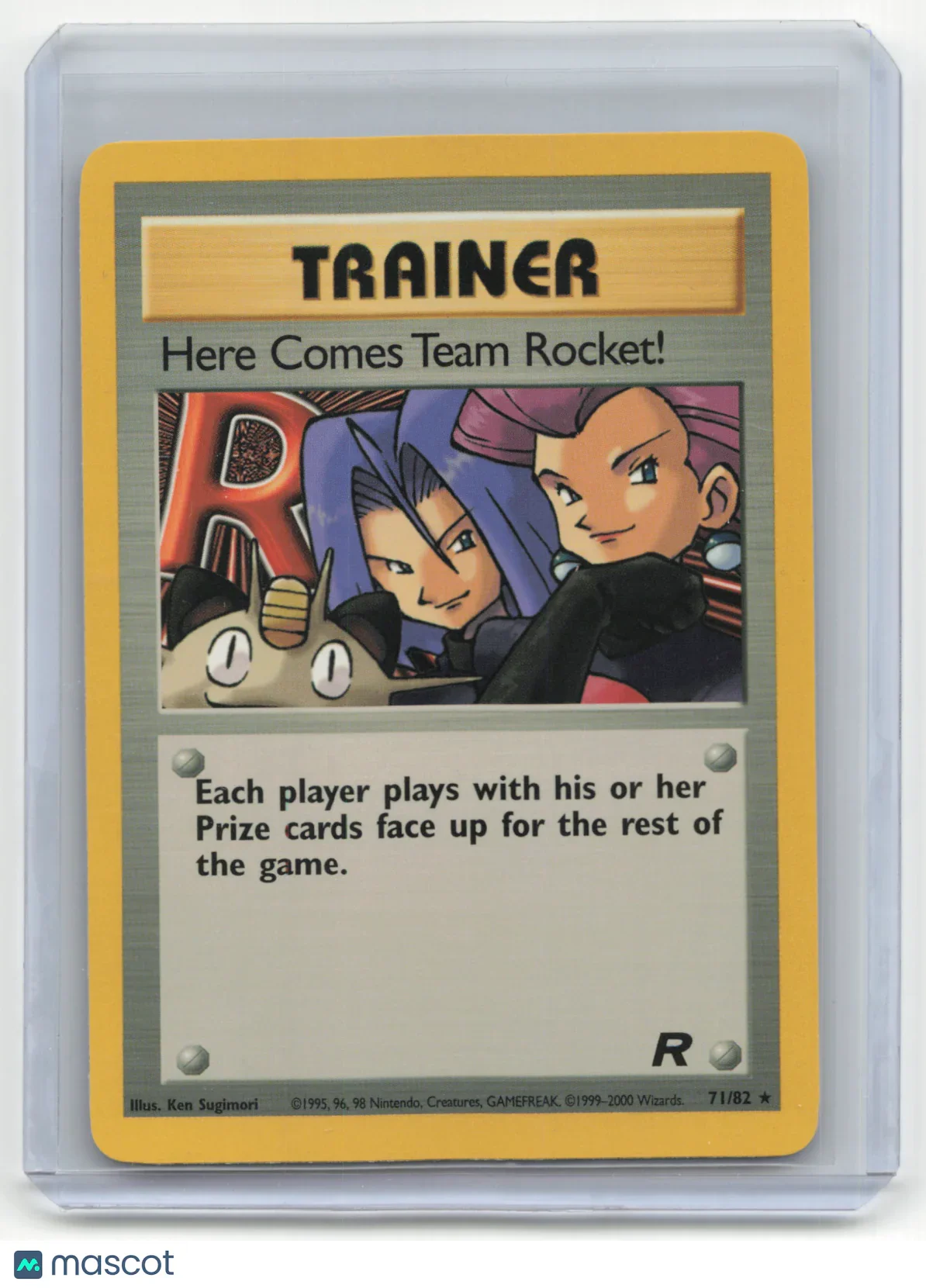 2000 Pokemon Team Rocket Team Rocket #71/82 Mod Played - Papa Joey's Collectibles
