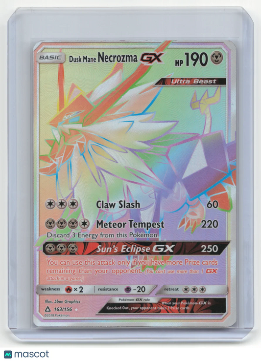 2018 Pokemon Dusk Mane Necrozma Ultra Prism #163/156 - Papa Joey's Collectibles