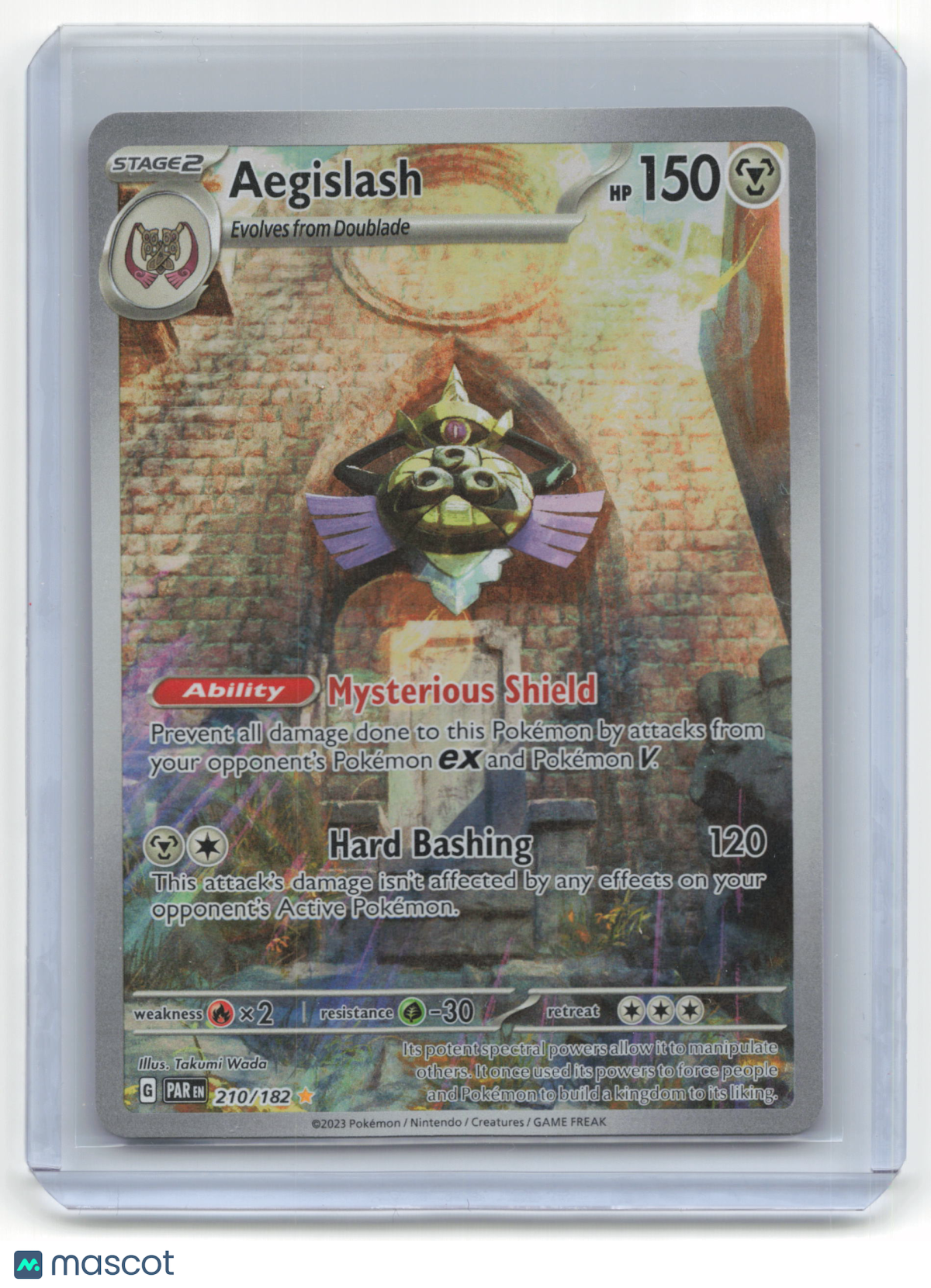 2023 Pokemon Aegislash Paradox Rift #210/182 Near Mint