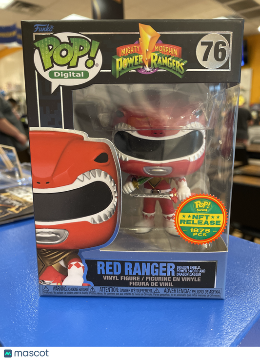 Funko Red Ranger: Dragon Shield, Sword, & Dagger #76 (VG) NFT Release 1875 PCS - Papa Joey's Collectibles