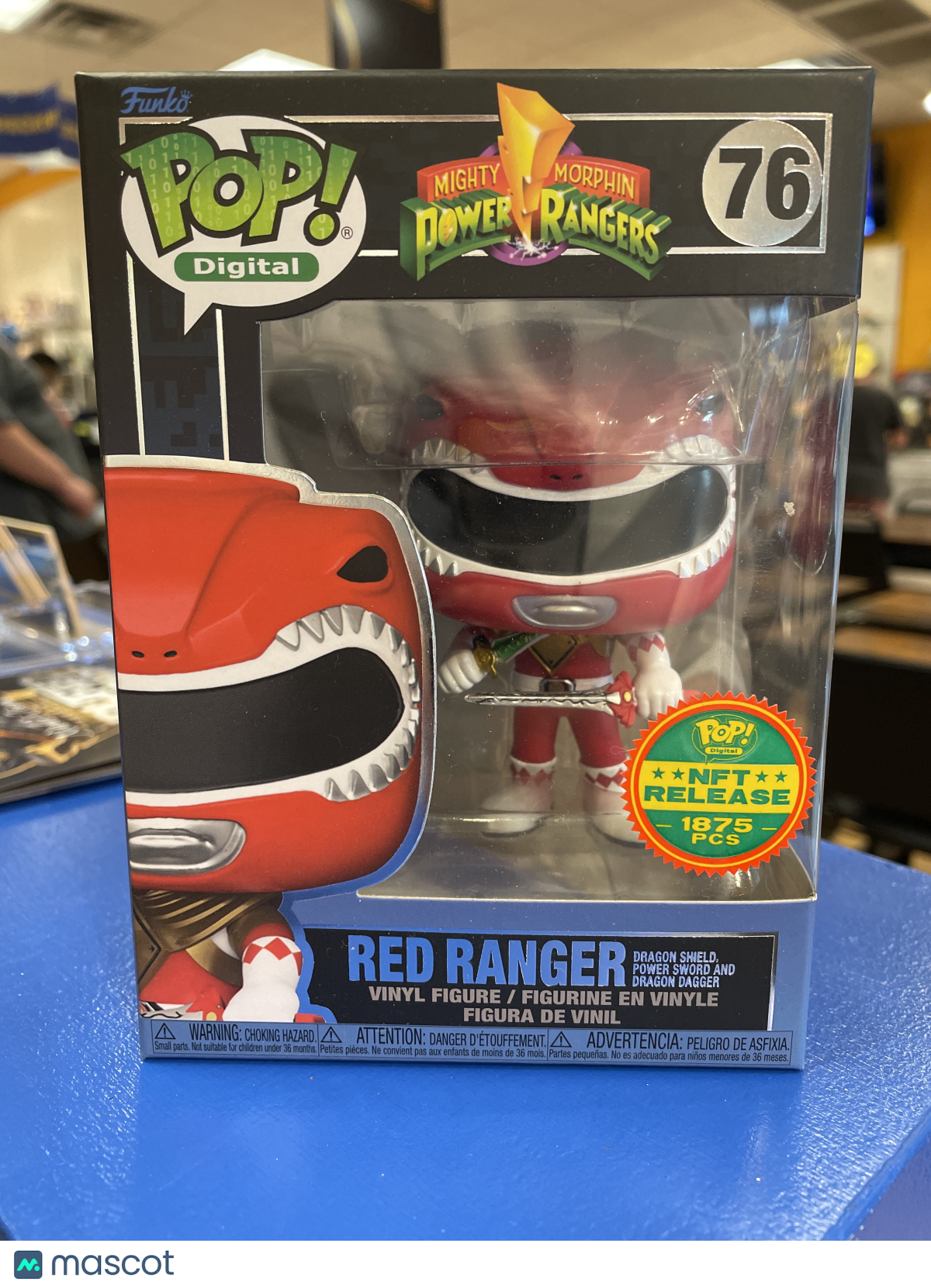 Funko Red Ranger: Dragon Shield, Sword, & Dagger #76 (VG) NFT Release 1875 PCS
