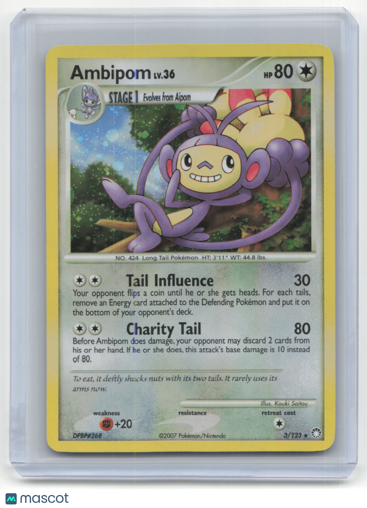 2007 Pokemon TCG Ambipom Mysterious Treasures #3/123