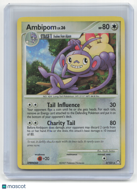 2007 Pokemon TCG Ambipom Mysterious Treasures #3/123