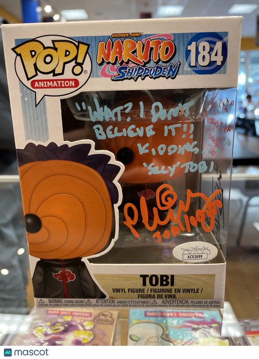Funko Naruto Shippuden: Tobi #184 (Very Good) Michael Yurchak Auto JSA - Papa Joey's Collectibles