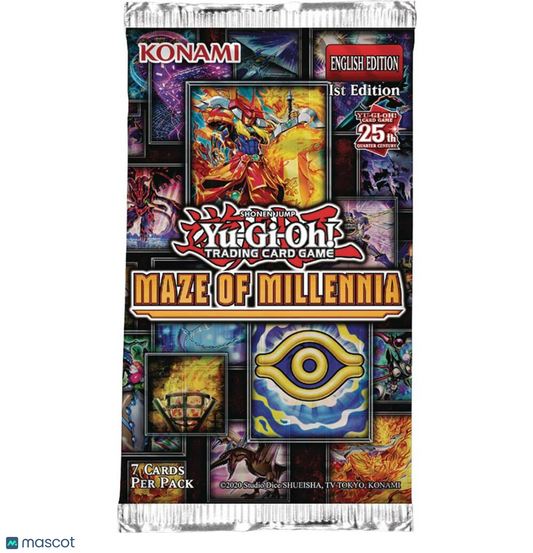 2024 YuGiOh! Maze of Millennia 1st Edition 25th Quarter Century Booster Pack