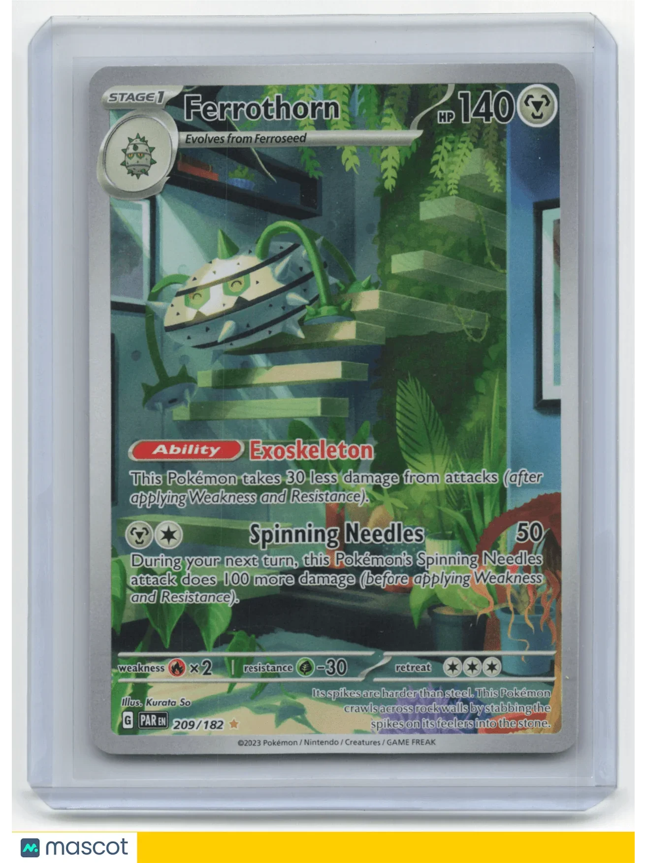 2023 Pokemon TCG Ferrothorn Paradox Rift #209/182 - Papa Joey's Collectibles