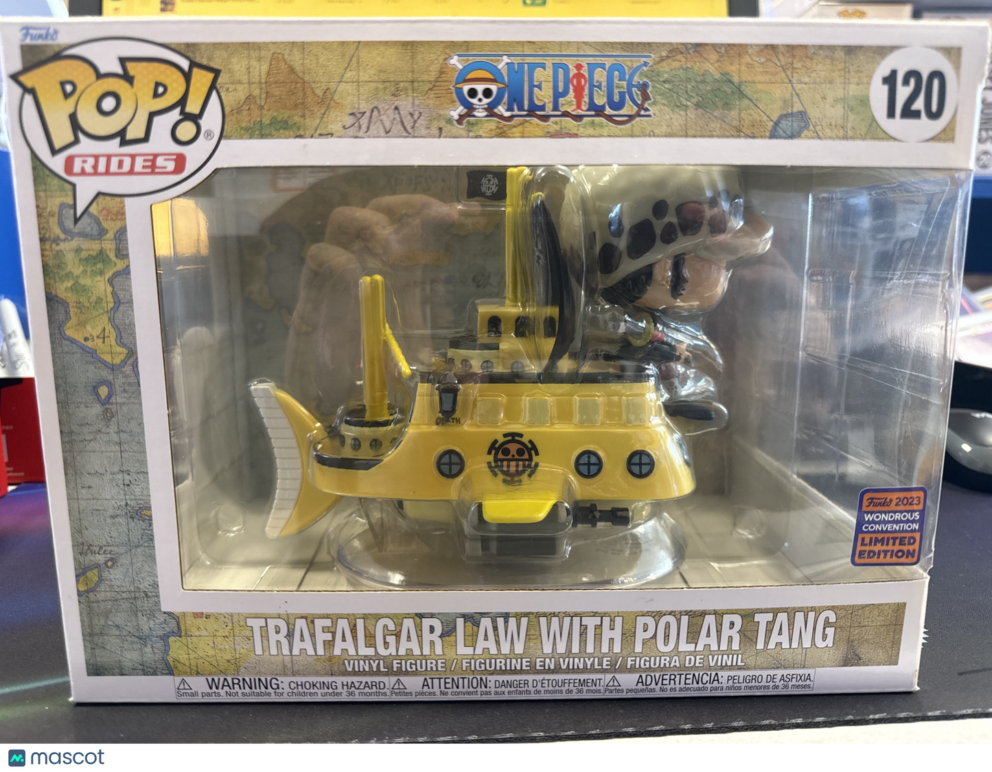 Funko One Piece Trafalgar Law with Polar Tang 120 2023 Wondrous Convention