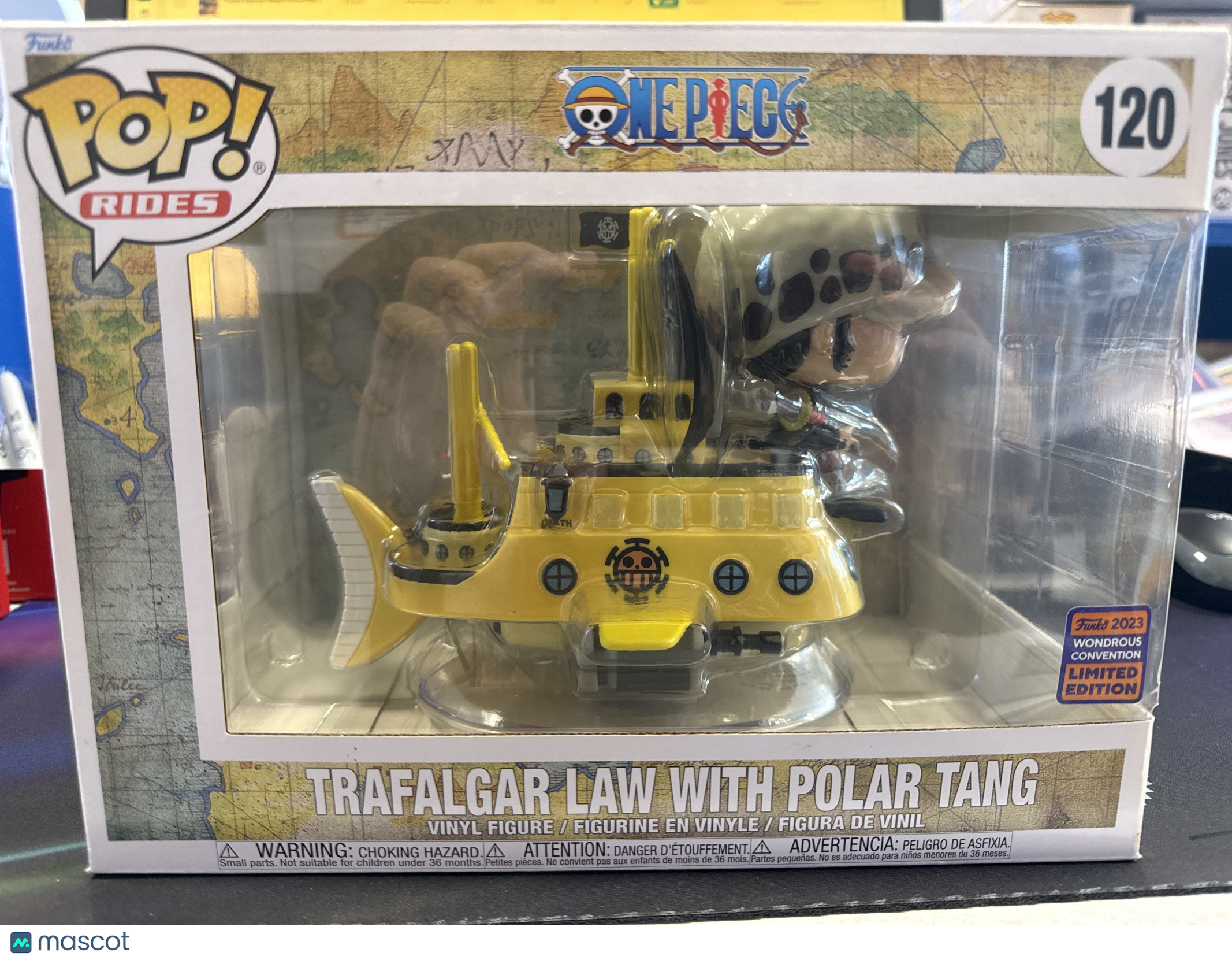 Funko One Piece Trafalgar Law with Polar Tang 120 2023 Wondrous Convention