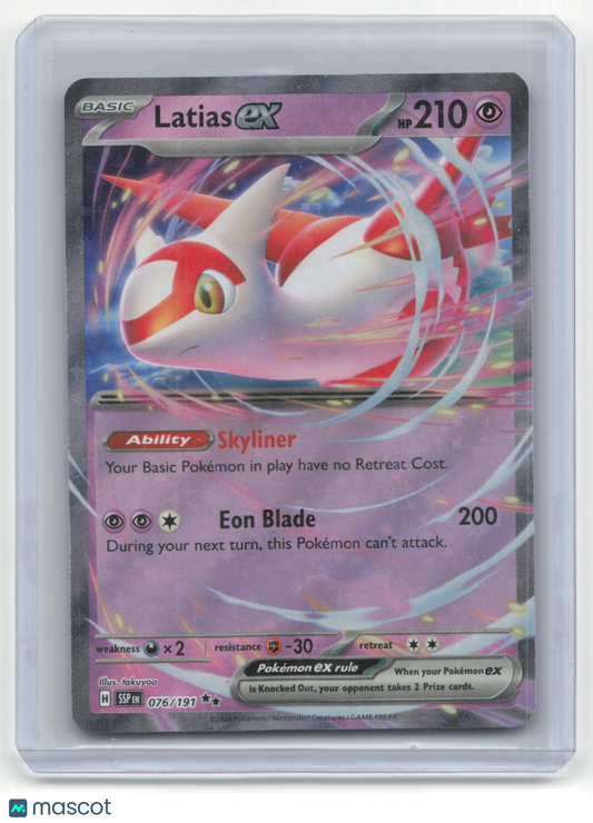 2024 Pokemon TCG Latias EX Surging Sparks #076/191