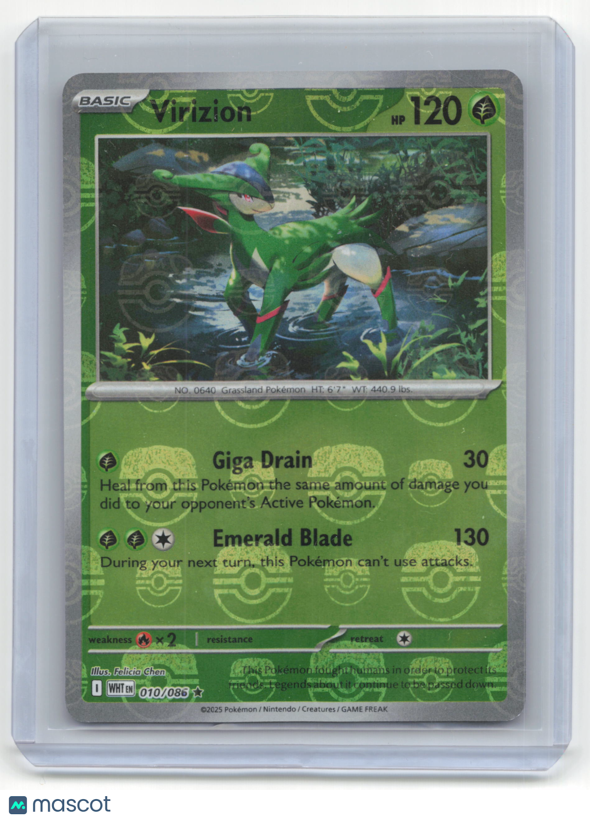 2025 Pokemon Virizion SV11W: White Flare #10/86 Master Ball