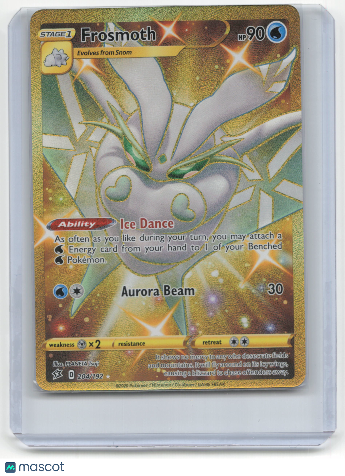2020 Pokemon Frosmoth Sword & Shield Rebel Clash #204/192