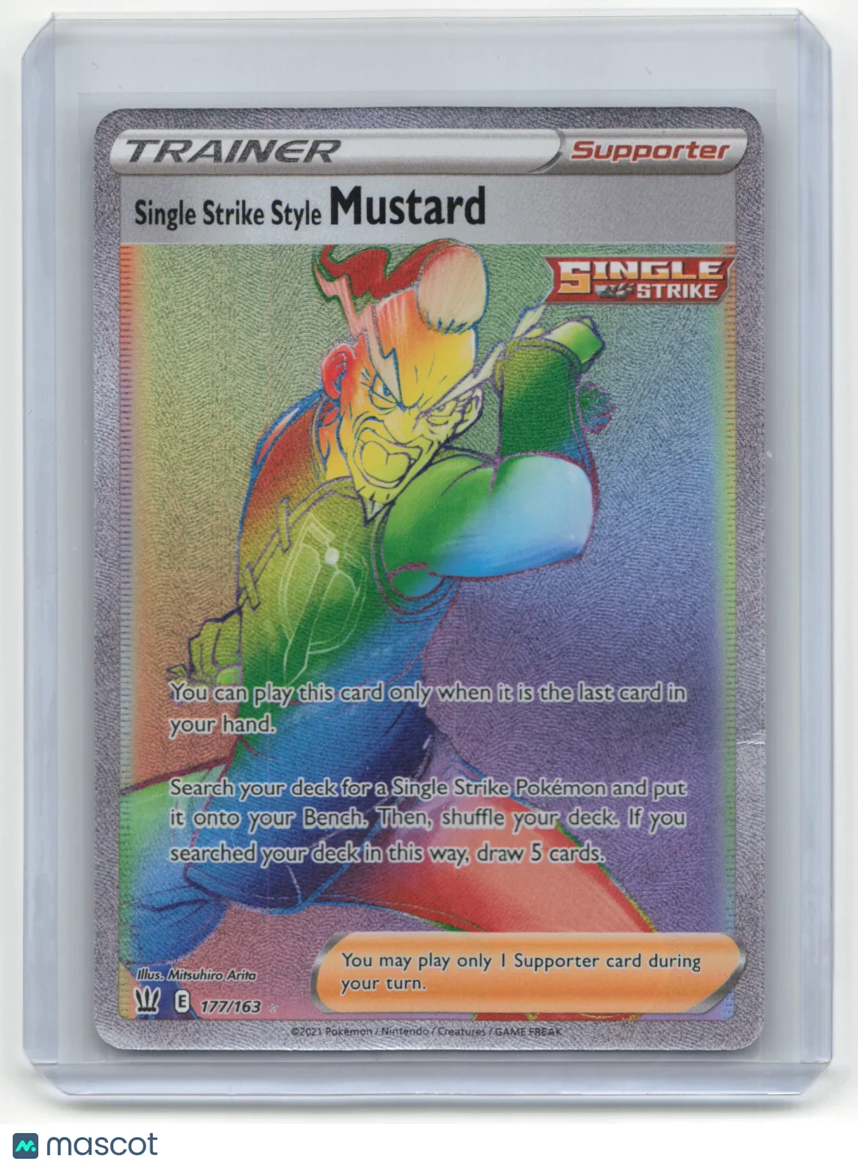 2021 Pokemon Single Strike Style Mustard Battle Styles #177/163 - Papa Joey's Collectibles